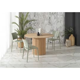 Halmar Lopez Coco Table 120x120cm, Light Brown | Wooden tables | prof.lv Viss Online