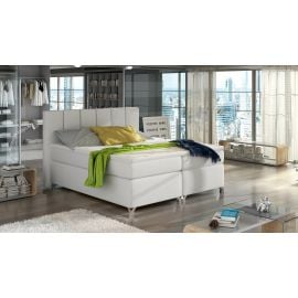 Eltap Basilio Continental Bed 140x200cm, With Mattress, White (BBO_09_1.4) | Beds | prof.lv Viss Online