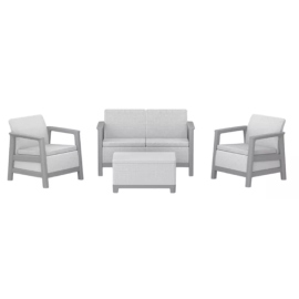 Dārza Mēbeļu Komplekts Keter Scandi Linea, Galds + dīvāns + 2 krēsli, Pelēks (29214644ECN) | Комплекты садовой мебели | prof.lv Viss Online