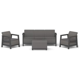 Dārza Mēbeļu Komplekts Keter Scandi Linea, Galds + dīvāns + 2 krēsli, Pelēks (29214645ECY) | Комплекты садовой мебели | prof.lv Viss Online