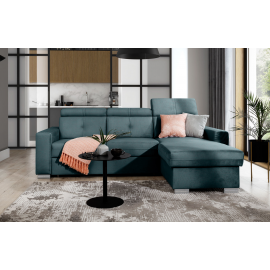 Eltap Fresia Monolith Corner Pull-Out Sofa 176x247x104cm, Blue (CO-FR-RT-76MO) | Living room furniture | prof.lv Viss Online