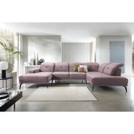 Eltap Bretan Loco Corner Sofa 205x350x107cm, Pink (CO-BRE-RT-24LO) | Corner couches | prof.lv Viss Online