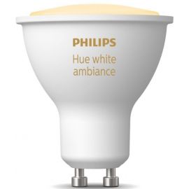 Viedā LED Spuldze Philips Hue White Ambiance GU10 5W 2200-6500K 1pcs | Spuldzes | prof.lv Viss Online