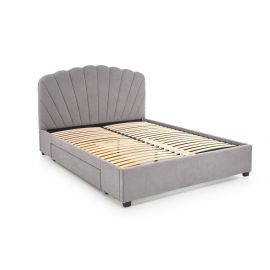 Halmar Gabriella Divan Bed 160x200cm, Without Mattress, Grey | Double beds | prof.lv Viss Online