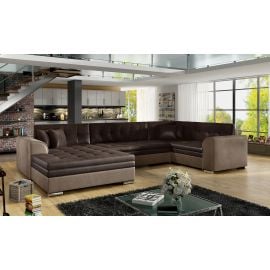 Eltap Damario Monolith/Monolith Corner Pull-Out Sofa 189x338x78cm, Brown (Dam_22) | Living room furniture | prof.lv Viss Online