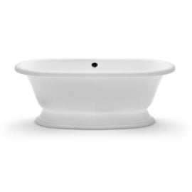 Vanna Vispool Micanto Akmens masa 174x79cm Bez pārplūdes Balta (AU47) | Stone mass baths | prof.lv Viss Online
