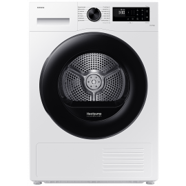 Samsung DV90CGC0A0AELE Condenser Tumble Dryer with Heat Pump White | Large home appliances | prof.lv Viss Online
