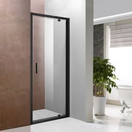 Dušas Durvis Vento Napoli-90 90cm, H=195cm Caurspīdīgas Melna (442301) | Dušas durvis / dušas sienas | prof.lv Viss Online
