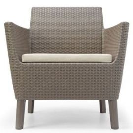 Keter Garden Chair Saelmo 74x67x76cm, White (29209040587) | Garden chairs | prof.lv Viss Online