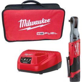 Milwaukee M12 FIR38-201B Cordless Angle Impact Wrench 12V 2.0Ah (4933459798) | Angled wrenches | prof.lv Viss Online