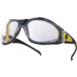 Delta Plus Pacaya Safety Glasses Grey/Yellow/Transparent (PACAYBLIN) | Work clothes, shoes | prof.lv Viss Online