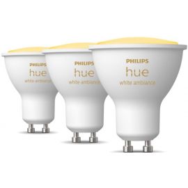 Viedā LED Spuldze Philips Hue White Ambiance 929001953312 GU10 5W 2200-6500K 3pcs | Spuldzes | prof.lv Viss Online