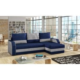 Stūra Dīvāns Izlaižams Eltap Giulio Kronos/Paros 150x237x90cm Tumši Zils/Pelēks (GIU_09) | Izvelkamie dīvāni | prof.lv Viss Online