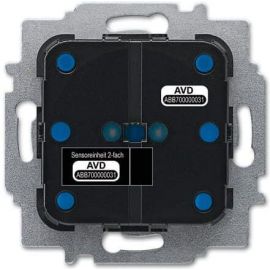 Abb SU-F-2.0.1-WL Сенсорный выключатель (без рамки) 2-кнопочный черный (2CKA006200A0073) | Умные переключатели, контроллеры | prof.lv Viss Online