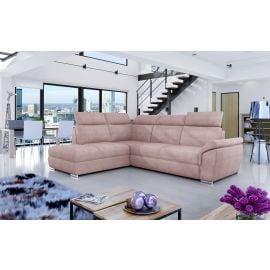 Eltap Loreto Omega Corner Pull-Out Sofa 60x260x102cm, Pink (Lor_33) | Living room furniture | prof.lv Viss Online