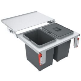 Franke Garbo 60 Waste Separation Bin (Trash Can) 2x18L, With 2 Compartments 121.0284.027 | Washbasins | prof.lv Viss Online