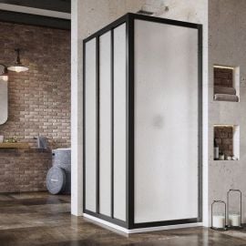 Ravak Supernova 75cm H=198cm APSS-75 Shower Wall Pearl Black (940303R211) | Ravak | prof.lv Viss Online