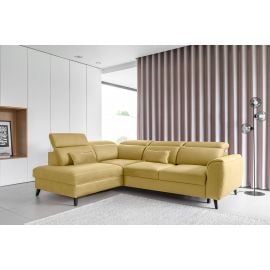 Eltap Noble Savoi Corner Pull-Out Sofa 201x255x100cm, Yellow (CO-NOB-LT-45SAV) | Living room furniture | prof.lv Viss Online