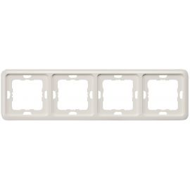 Siemens Delta Profile Surface-Mounted Frame 4-gang, White (5TG1774) | Mounted switches and contacts | prof.lv Viss Online