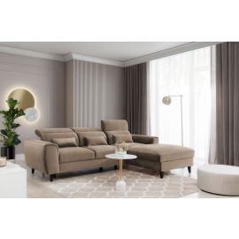 Eltap Foble Cloud Corner Pull-Out Sofa 196x267x100cm, Brown (CO-FOB-RT-20NU) | Sofas | prof.lv Viss Online