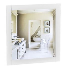 Аква Родос Олимпия LED Зеркало Белое | Зеркала для ванной комнаты | prof.lv Viss Online