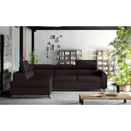 Stūra Dīvāns Izvelkams Eltap Kairos Soft 197x265x95cm Kreisais Stūris Brūns (Kr_44) | Izvelkamie dīvāni | prof.lv Viss Online