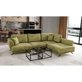 Eltap Larde Loco Corner Pull-Out Sofa 191x276x90cm, Green (CO-LAR-RT-33LO) | Corner couches | prof.lv Viss Online