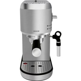 Кофеварка Sencor SES 4900SS с кофейным помолом (полуавтоматическая) серого цвета | Кофе-машины | prof.lv Viss Online