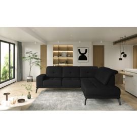 Eltap Theodore Flores Corner Sofa 200x275x77cm, Black (CO-THE-RT-10FL) | Sofas | prof.lv Viss Online