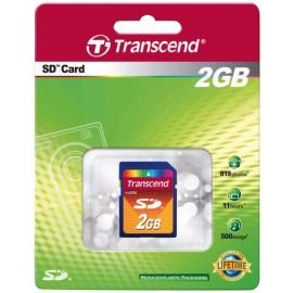 Transcend TS2GSDC SD-карта памяти 2 ГБ, синий/оранжевый | Носители данных | prof.lv Viss Online