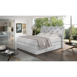 Eltap Mirabel Continental Bed 140x200cm, With Mattress, White (ML_18_1.4) | Beds | prof.lv Viss Online