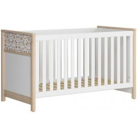 Black Red White Timon Baby Single Bed 150x80x87cm, Without Mattress, White (S401-LOZ/140X70-BUI/BI/KOA) | Childrens beds | prof.lv Viss Online