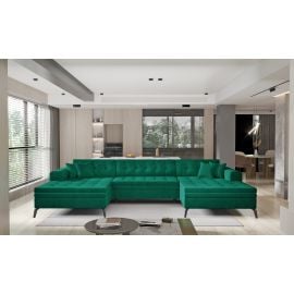 Eltap Vertizo Cloud Corner Pull-Out Sofa 170x350x93cm, Green (CO-VER-UV-NU35) | Corner couches | prof.lv Viss Online