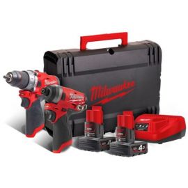 Milwaukee M12 FPP2A-402X Tool Kit 12V, 2x4Ah (4933459808) | Tool sets | prof.lv Viss Online