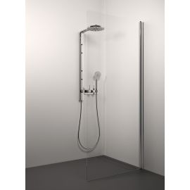 Glass Service Lisa 70cm Shower Wall Transparent Chrome | Shower doors and walls | prof.lv Viss Online