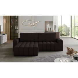 Eltap Bonett Sawana Corner Pull-Out Sofa 175x250x92cm, Brown (Bon_22) | Corner couches | prof.lv Viss Online