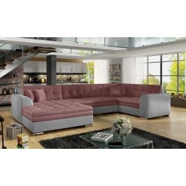 Eltap Damario Monolith/Monolith Corner Pull-Out Sofa 189x338x78cm, Pink (Dam_23) | Corner couches | prof.lv Viss Online