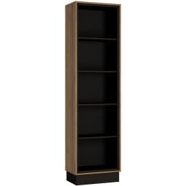 Home4You Brolo Shelf 37x57x209cm, Oak/Black (78016) | Office shelves | prof.lv Viss Online