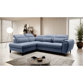 Eltap Noble Gojo Corner Pull-Out Sofa 201x255x100cm, Blue (CO-NOB-LT-40GO) | Sofas | prof.lv Viss Online