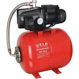 Насос T.I.P. HWW 1200-50-50H с гидрофором для воды 1,2 кВт 50 л (110377) | Водяные насосы с гидрофором | prof.lv Viss Online