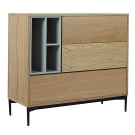 Home4You Delano Chest of Drawers, 100x41.5x90cm, Oak (13831) | Commodes | prof.lv Viss Online