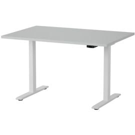 Электрический стол Martin с регулировкой высоты 120x80 см, белый/серый камень (28-0703-10) | Офисная мебель | prof.lv Viss Online