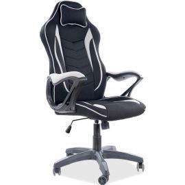 Сигнальное офисное кресло Zenvo бело-черное | Игровые компьютеры и аксессуары | prof.lv Viss Online