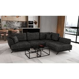 Eltap Larde Marte Corner Pull-Out Sofa 191x276x90cm, Black (CO-LAR-RT-10MA) | Sofas | prof.lv Viss Online