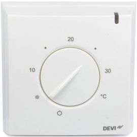 DEVIreg 132 Mechanical Thermostat with Built-in Floor Sensor (140F1011) | Devi | prof.lv Viss Online