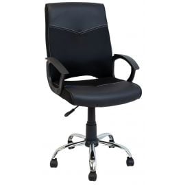 Biroja Krēsls Home4you Roby, 58.5x64x112cm, Melns (40856) | Office chairs | prof.lv Viss Online