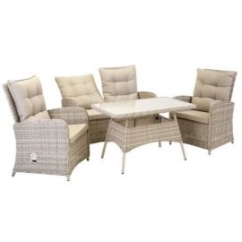Home4You Emerald Garden Furniture Set Beige | Outdoor furniture sets | prof.lv Viss Online