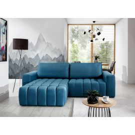 Eltap Bonett Solar Corner Pull-Out Sofa 175x250x92cm, Blue (Bon_47) | Corner couches | prof.lv Viss Online