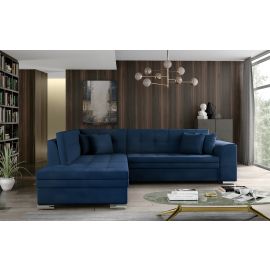 Eltap Pieretta Monolith Corner Pull-Out Sofa 58x260x80cm, Blue (Prt_43) | Corner couches | prof.lv Viss Online