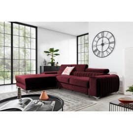 Eltap Grayson Velvet Corner Pull-Out Sofa 205x278x92cm Violet (CO-GRA-LT-25VE) | Corner couches | prof.lv Viss Online